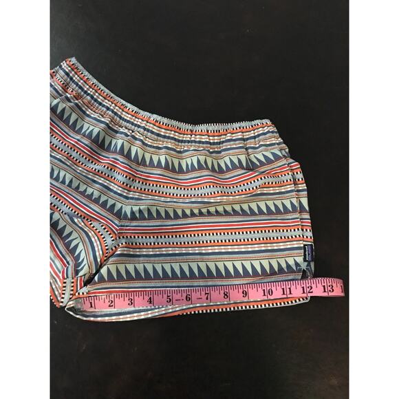 Patagonia Women's Barely Baggies Shorts in Belay Stripe: Desert Sage - Size Med - Picture 6 of 11